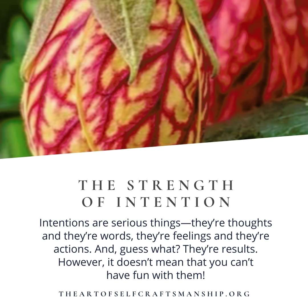 Strength of Intention The Strength of Intention | THEARTOFSELFCRAFTSMANSHIP.ORG